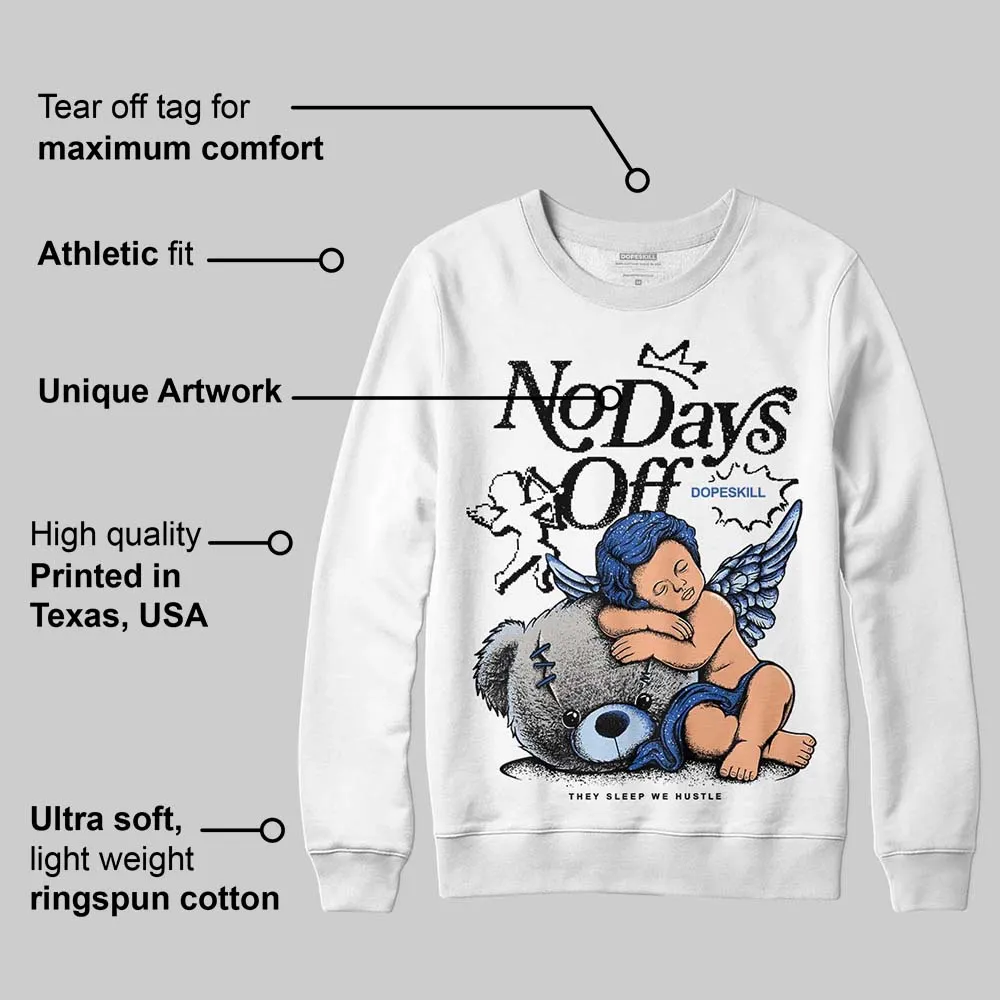 Awake NY x Racer Blue 5s DopeSkill Sweatshirt New No Days Off Graphic sold by DopeSkill product image thumbnail 3