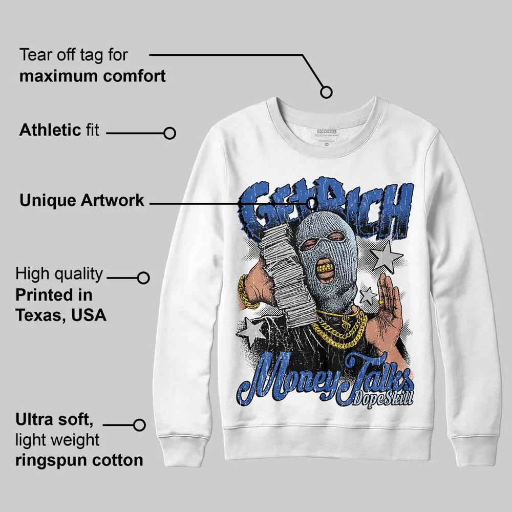 Awake NY x Racer Blue 5s DopeSkill Sweatshirt Get Rich Graphic sold by DopeSkill product image thumbnail 3
