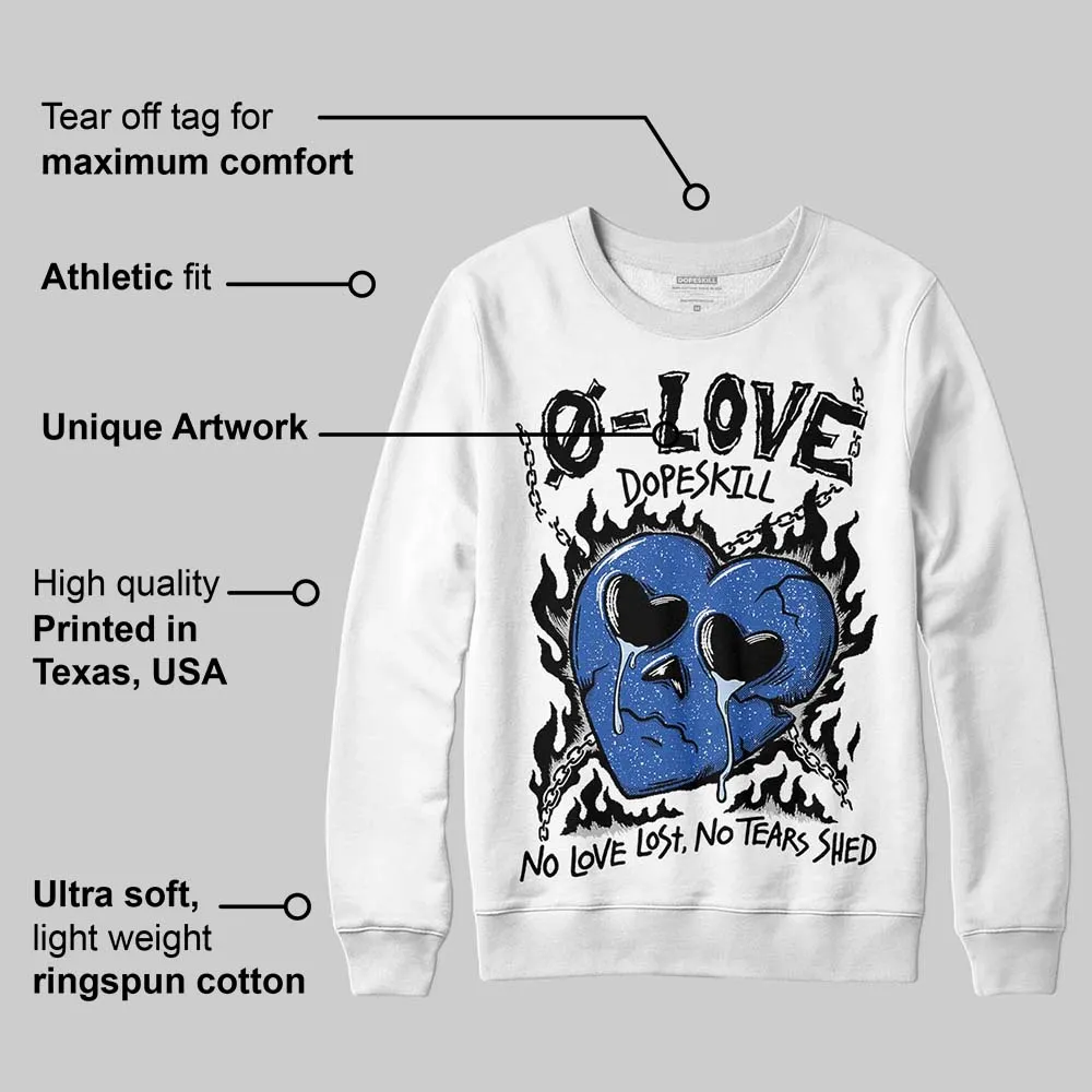 Awake NY x Racer Blue 5s DopeSkill Sweatshirt Crying Heart Graphic sold by DopeSkill product image thumbnail 3