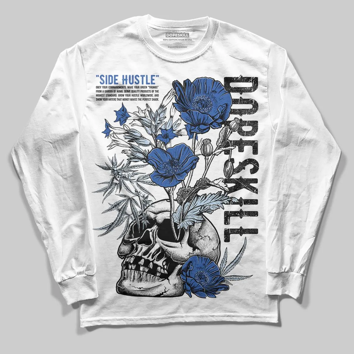 Awake NY x Racer Blue 5s DopeSkill Long Sleeve T-Shirt Side Hustle Graphic sold by DopeSkill