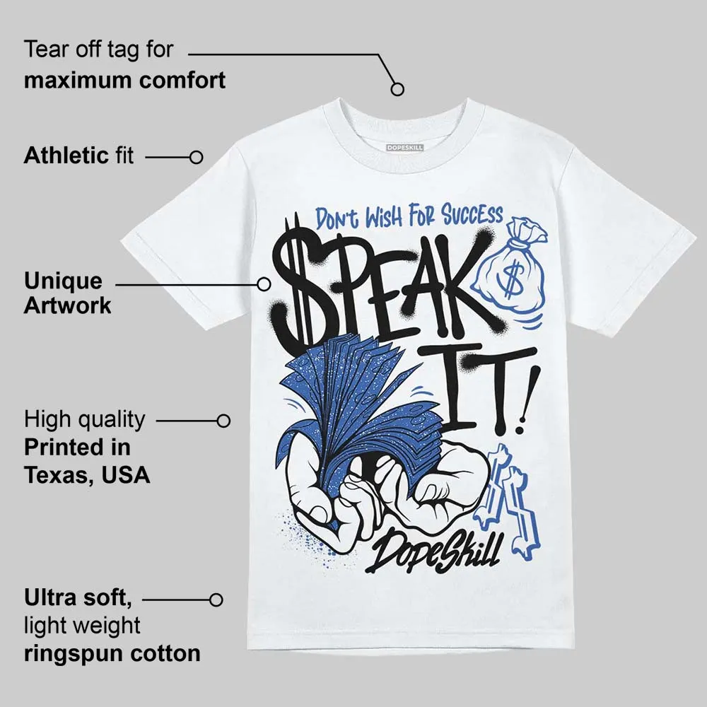 Awake NY x Racer Blue 5s DopeSkill T-Shirt Speak It Graphic sold by DopeSkill product image thumbnail 3