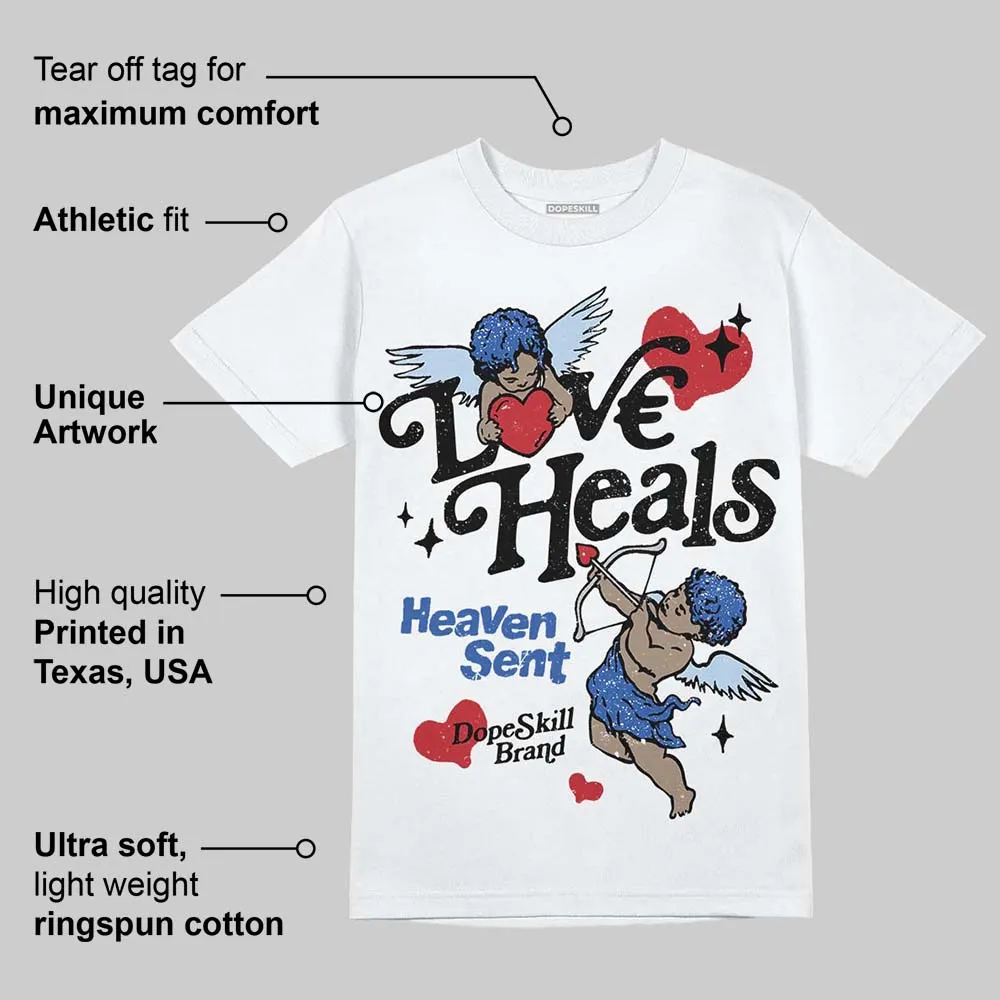 Awake NY x Racer Blue 5s DopeSkill T-Shirt New Love Heals Graphic sold by DopeSkill product image thumbnail 3