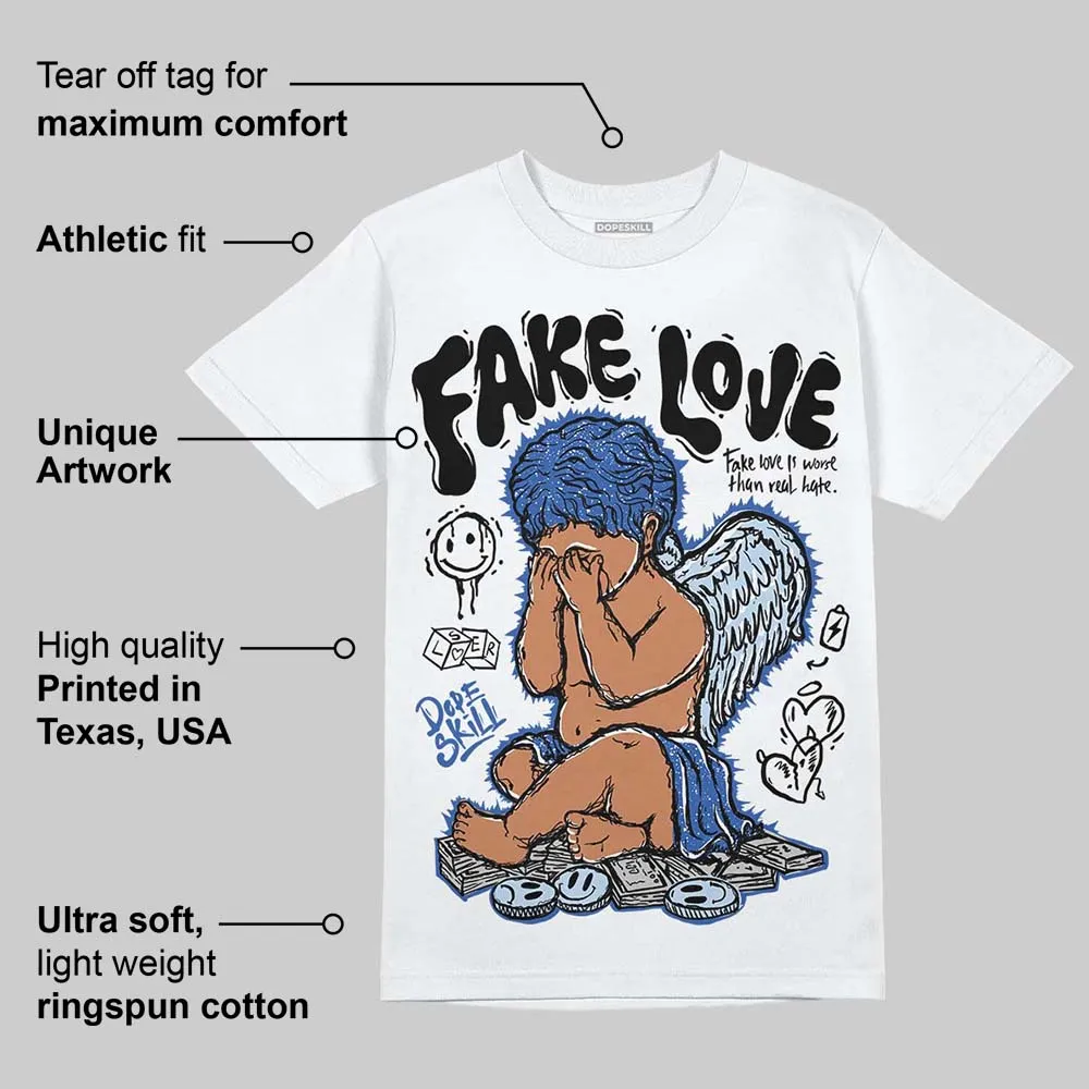 Awake NY x Racer Blue 5s DopeSkill T-Shirt False Love Graphic sold by DopeSkill product image thumbnail 3