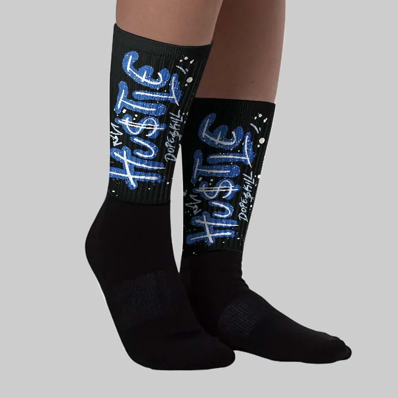 Awake NY x Racer Blue 5s DopeSkill Sublimated Sock Hustle Graphic sold by DopeSkill product image thumbnail 2