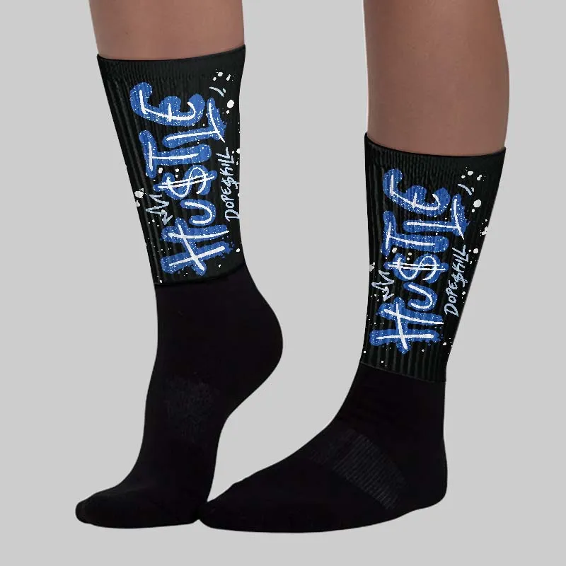 Awake NY x Racer Blue 5s DopeSkill Sublimated Sock Hustle Graphic sold by DopeSkill product image thumbnail 3