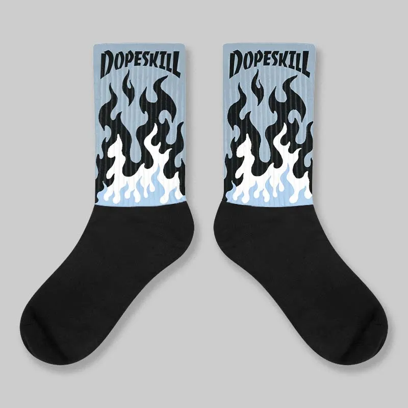 Blue Suede 40s DopeSkill Sublimated Sock FIRE Graphic sold by DopeSkill