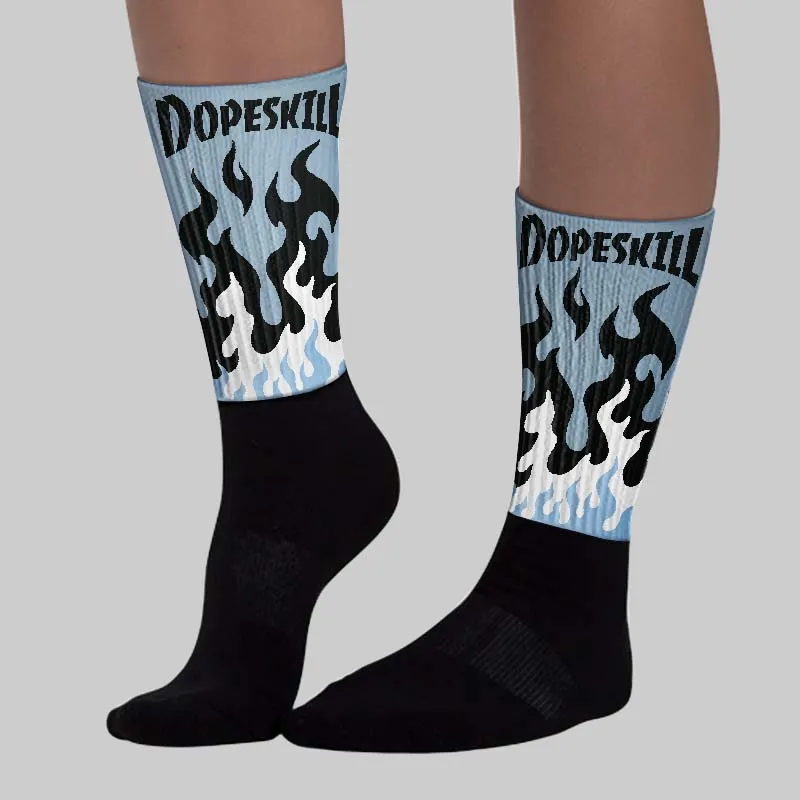 Blue Suede 40s DopeSkill Sublimated Sock FIRE Graphic sold by DopeSkill product image thumbnail 3