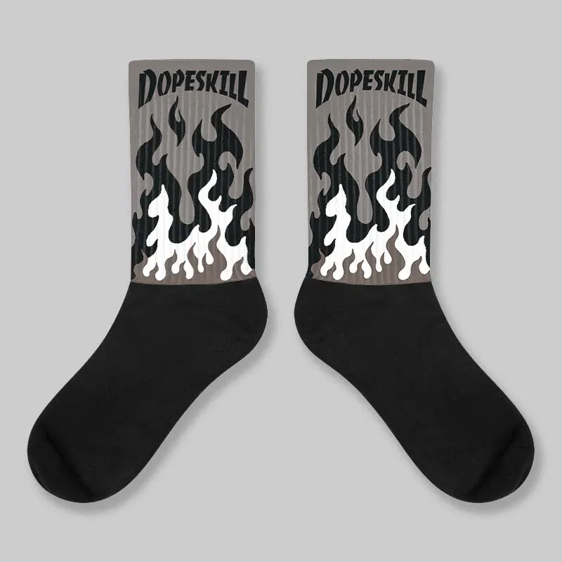 Cave Stone 4s DopeSkill Sublimated Sock FIRE Graphic sold by DopeSkill