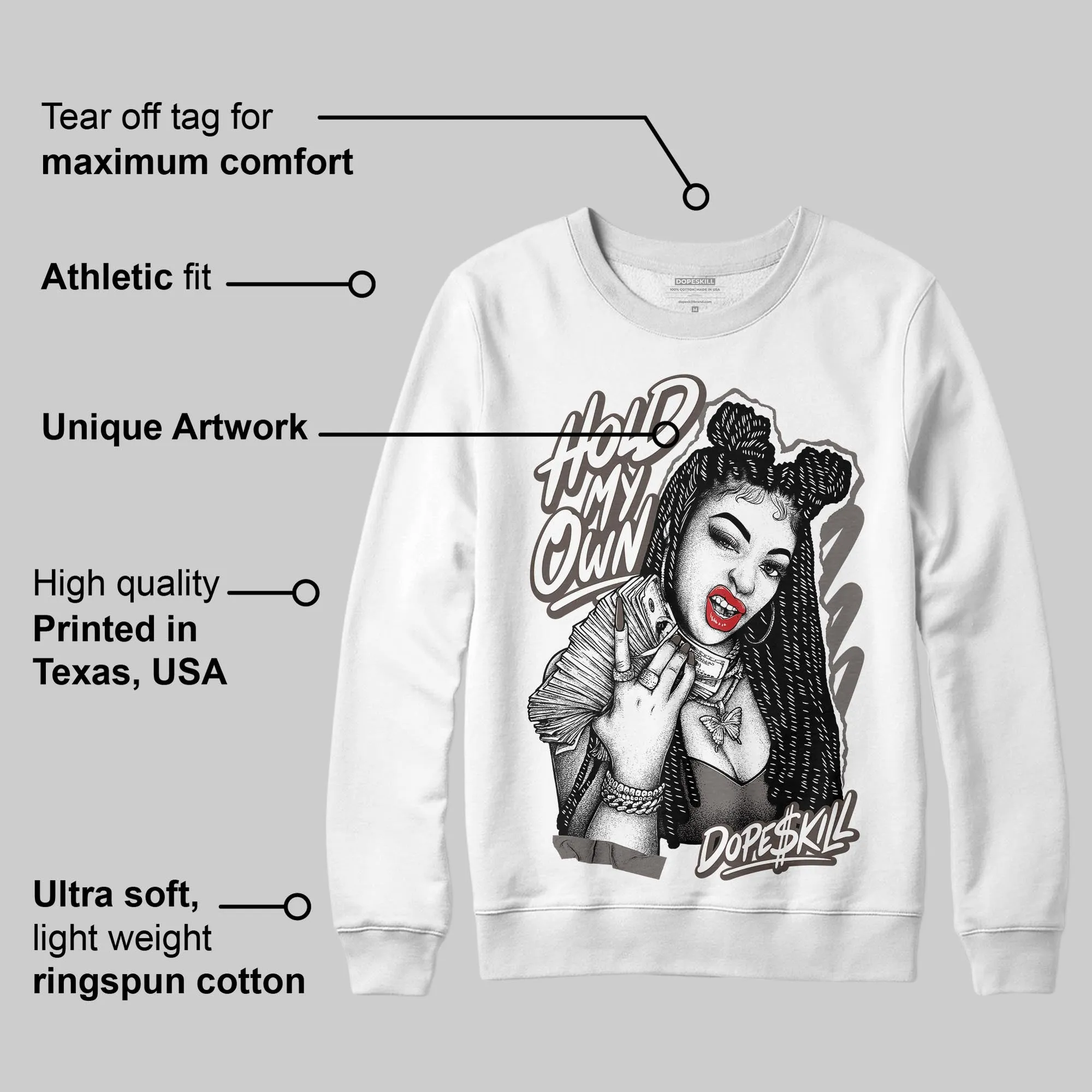 Cave Stone 4s DopeSkill Sweatshirt New H.M.O Graphic sold by DopeSkill product image thumbnail 3