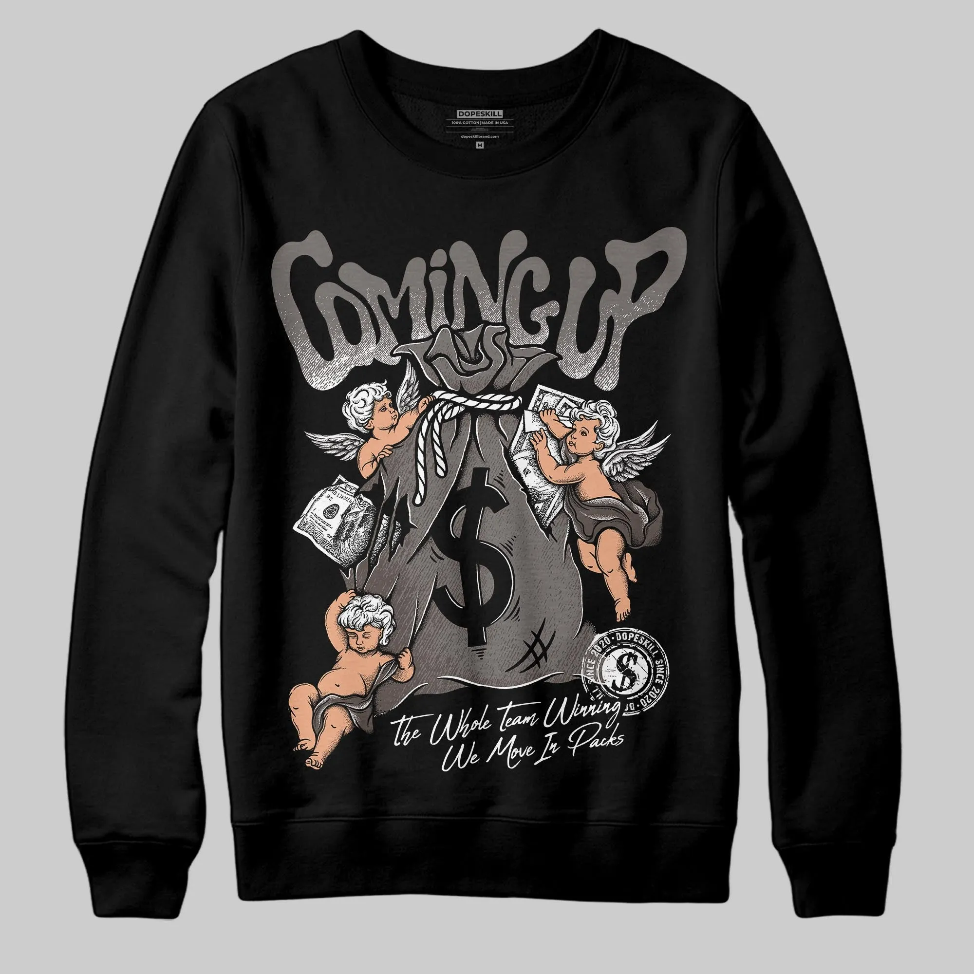 Cave Stone 4s DopeSkill Sweatshirt Money Bag Coming Up Graphic sold by DopeSkill product image thumbnail 2