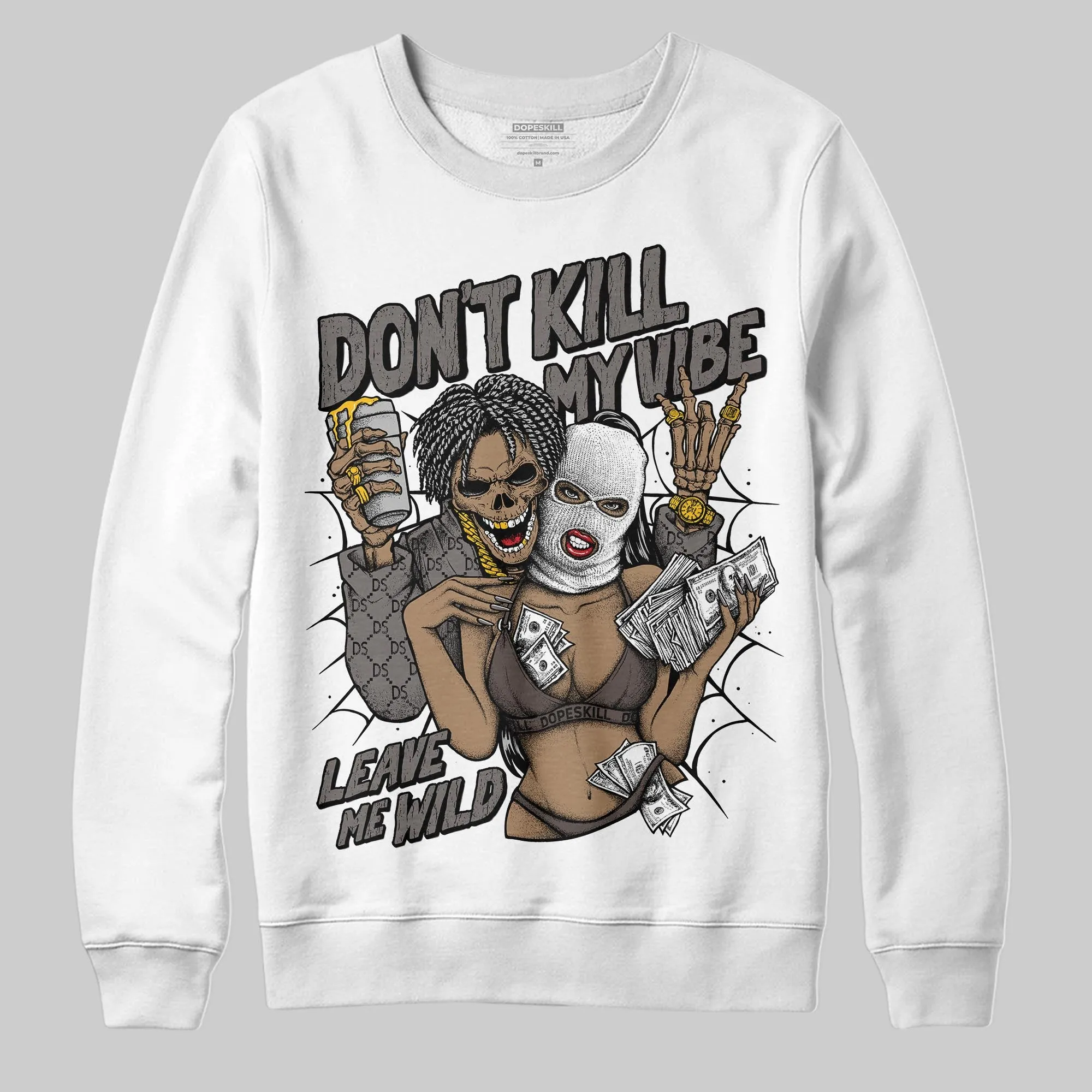 Cave Stone 4s DopeSkill Sweatshirt Don't Kill My Vibe Graphic sold by DopeSkill