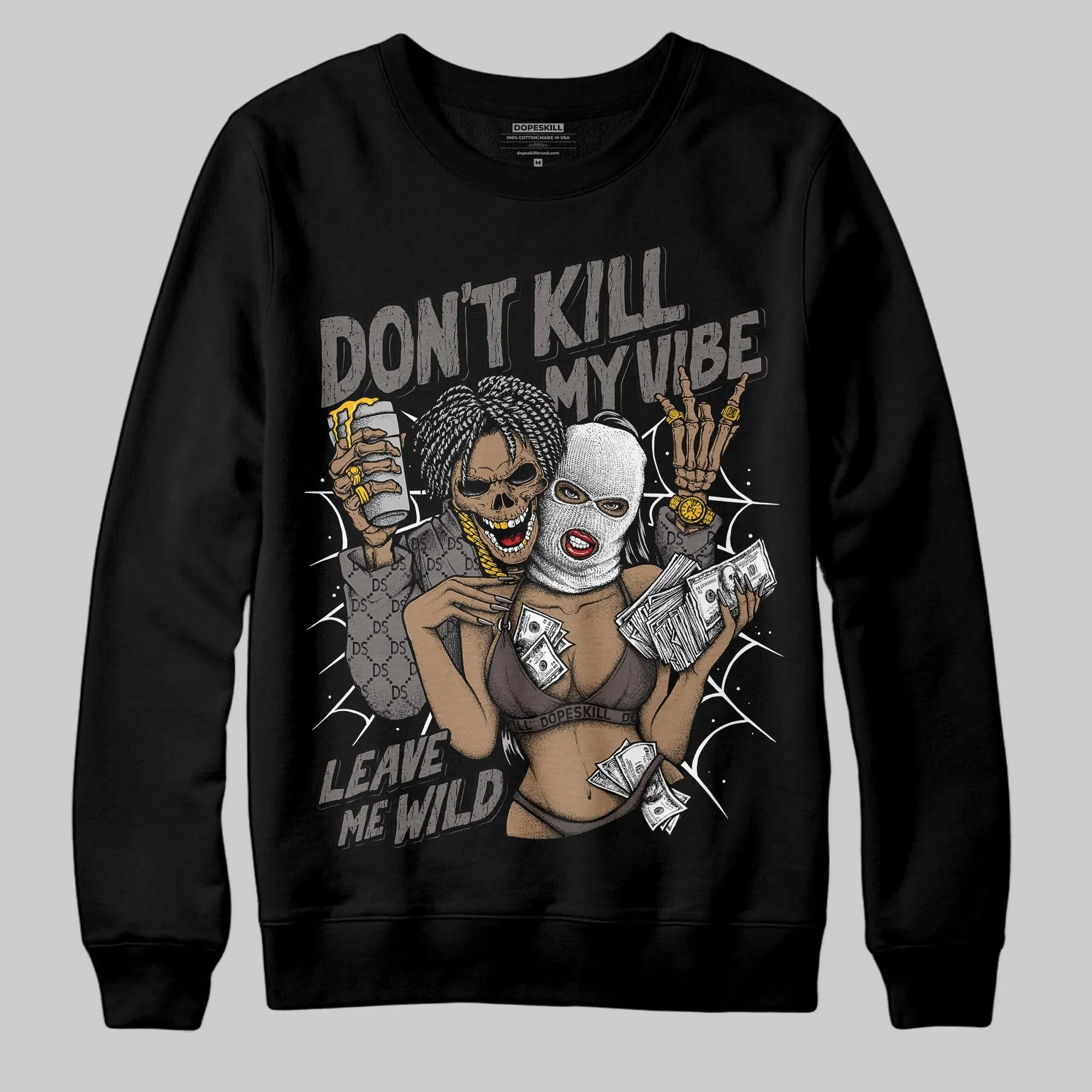 Cave Stone 4s DopeSkill Sweatshirt Don't Kill My Vibe Graphic sold by DopeSkill product image thumbnail 2