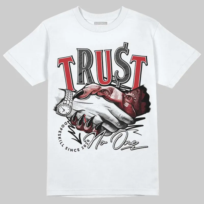 Fire Red “Black Tongue” 5s DopeSkill T-Shirt Trust No One Graphic sold by DopeSkill