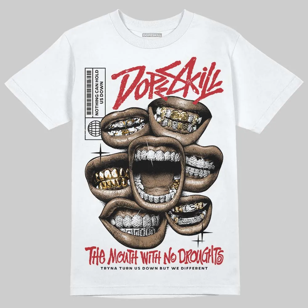 Fire Red “Black Tongue” 5s DopeSkill T-Shirt The Mouth With No Droughts Graphic sold by DopeSkill