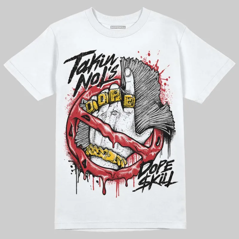 Fire Red “Black Tongue” 5s DopeSkill T-Shirt Takin No L's Graphic sold by DopeSkill
