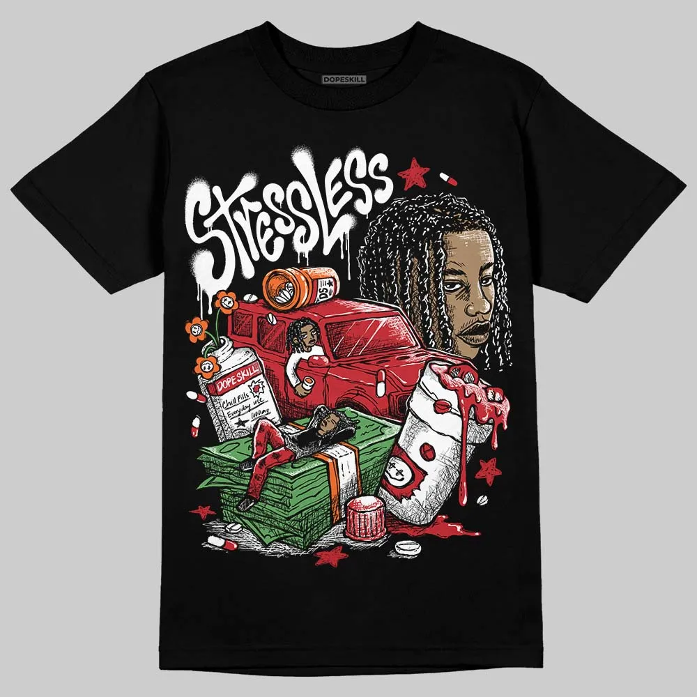 Fire Red “Black Tongue” 5s DopeSkill T-Shirt Stressless Graphic sold by DopeSkill product image thumbnail 2