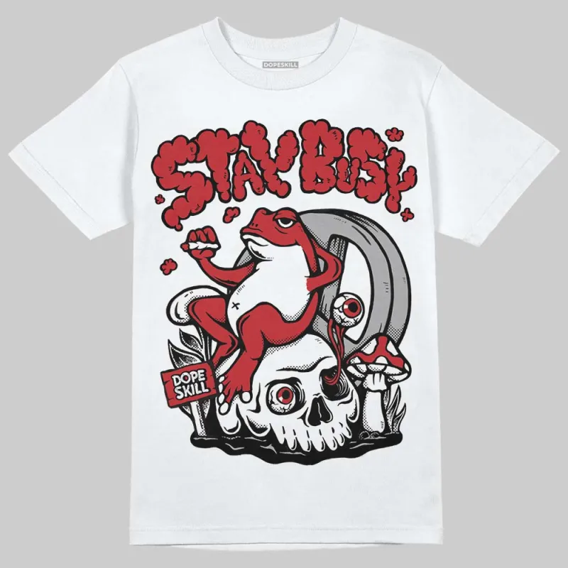 Fire Red “Black Tongue” 5s DopeSkill T-Shirt Stay Busy Graphic sold by DopeSkill