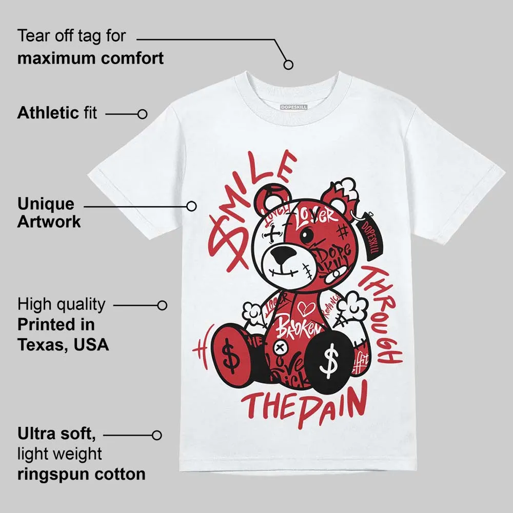 Fire Red “Black Tongue” 5s DopeSkill T-Shirt Smile Through The Pain Graphic sold by DopeSkill product image thumbnail 3