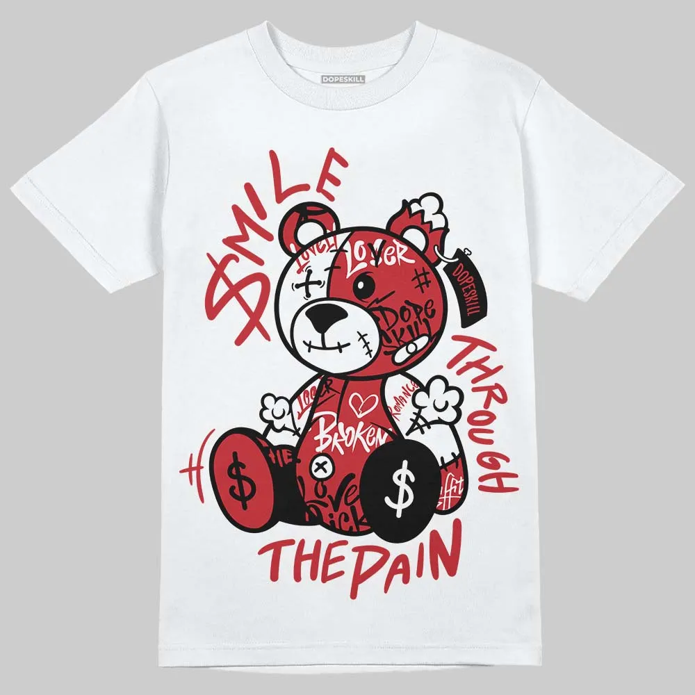 Fire Red “Black Tongue” 5s DopeSkill T-Shirt Smile Through The Pain Graphic sold by DopeSkill