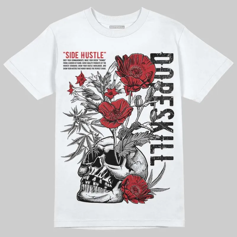 Fire Red “Black Tongue” 5s DopeSkill T-Shirt Side Hustle Graphic sold by DopeSkill
