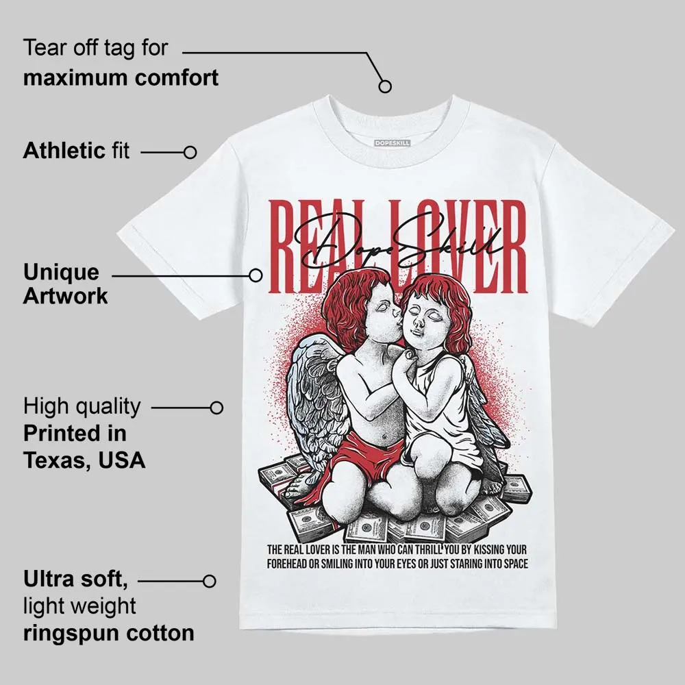 Fire Red “Black Tongue” 5s DopeSkill T-Shirt Real Lover Graphic sold by DopeSkill product image thumbnail 3
