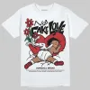 Fire Red “Black Tongue” 5s DopeSkill T-Shirt No Fake Love Graphic sold by DopeSkill