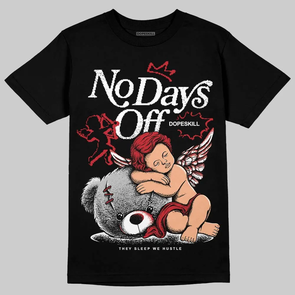 Fire Red “Black Tongue” 5s DopeSkill T-Shirt New No Days Off Graphic sold by DopeSkill product image thumbnail 2