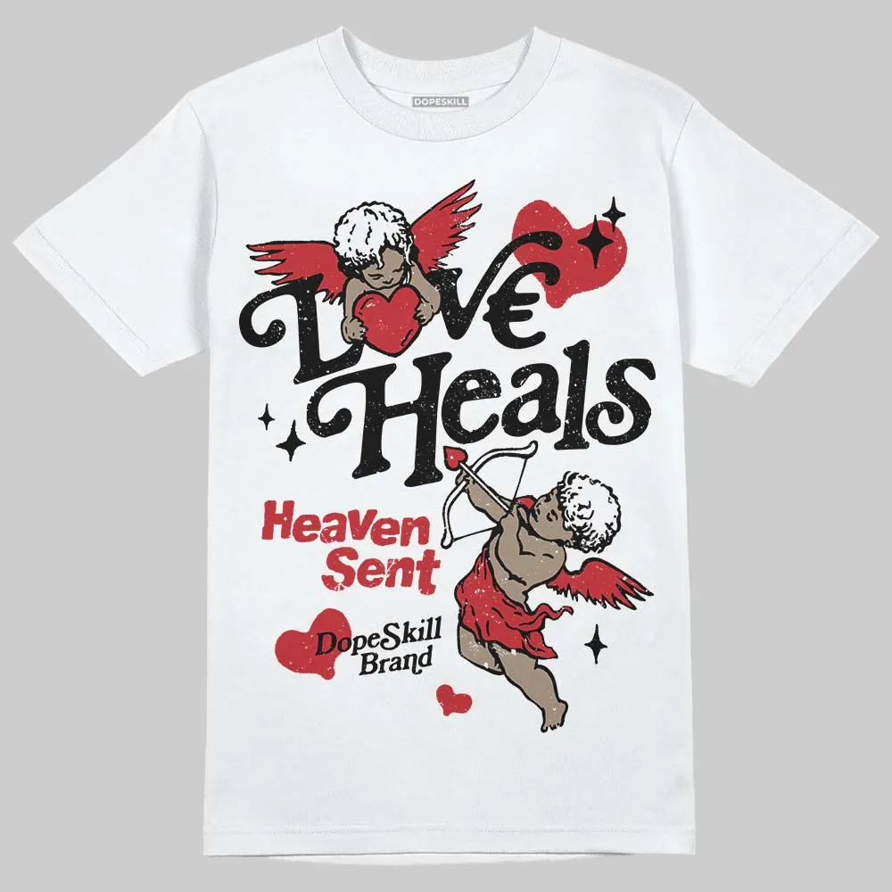 Fire Red “Black Tongue” 5s DopeSkill T-Shirt New Love Heals Graphic sold by DopeSkill
