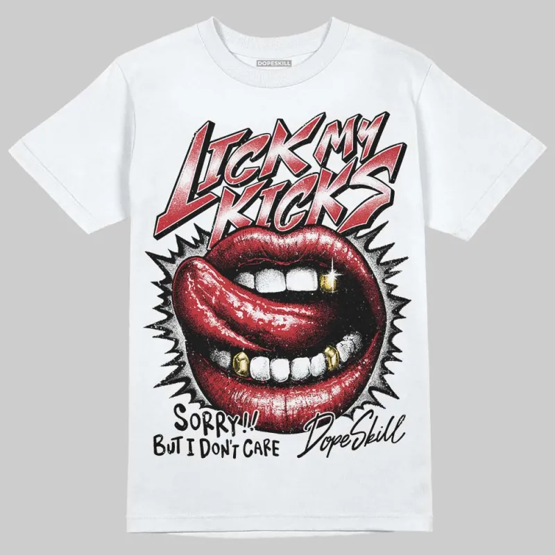 Fire Red “Black Tongue” 5s DopeSkill T-Shirt Lick My Kicks Graphic sold by DopeSkill