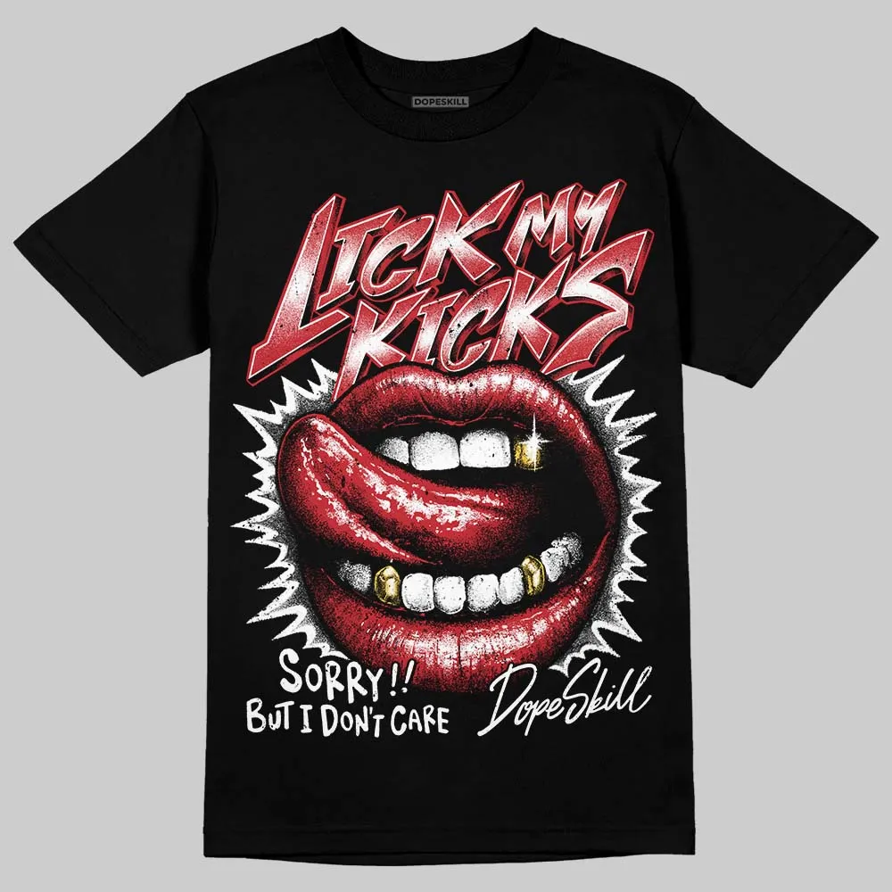 Fire Red “Black Tongue” 5s DopeSkill T-Shirt Lick My Kicks Graphic sold by DopeSkill product image thumbnail 2