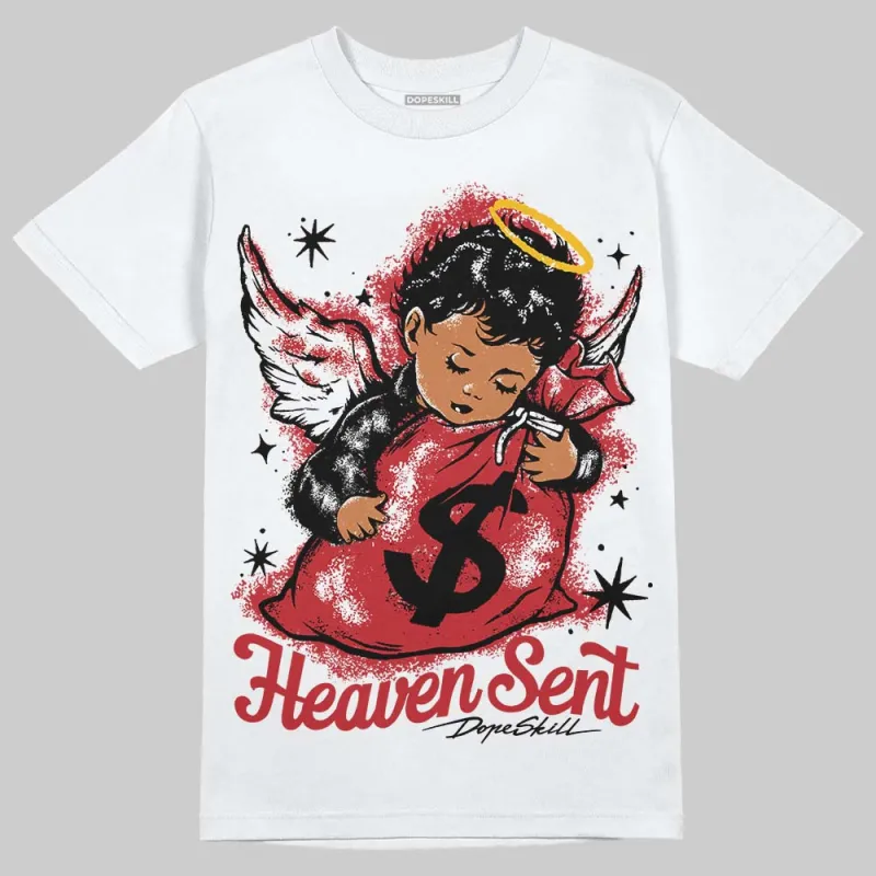 Fire Red “Black Tongue” 5s DopeSkill T-Shirt Heaven Sent Graphic sold by DopeSkill