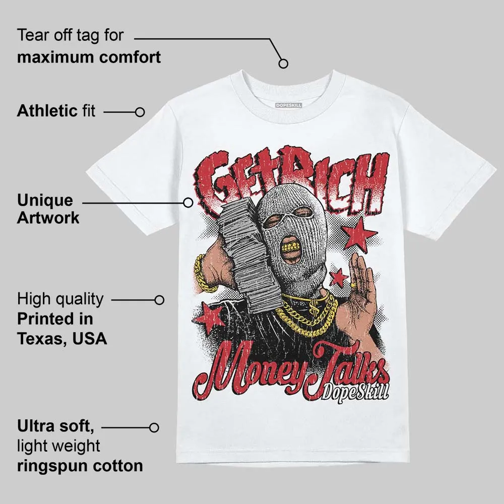 Fire Red “Black Tongue” 5s DopeSkill T-Shirt Get Rich Graphic sold by DopeSkill product image thumbnail 3