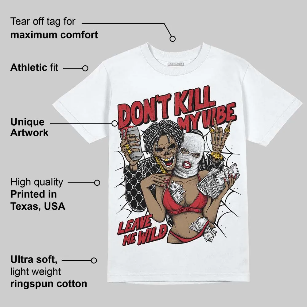 Fire Red “Black Tongue” 5s DopeSkill T-Shirt Don't Kill My Vibe Graphic sold by DopeSkill product image thumbnail 3