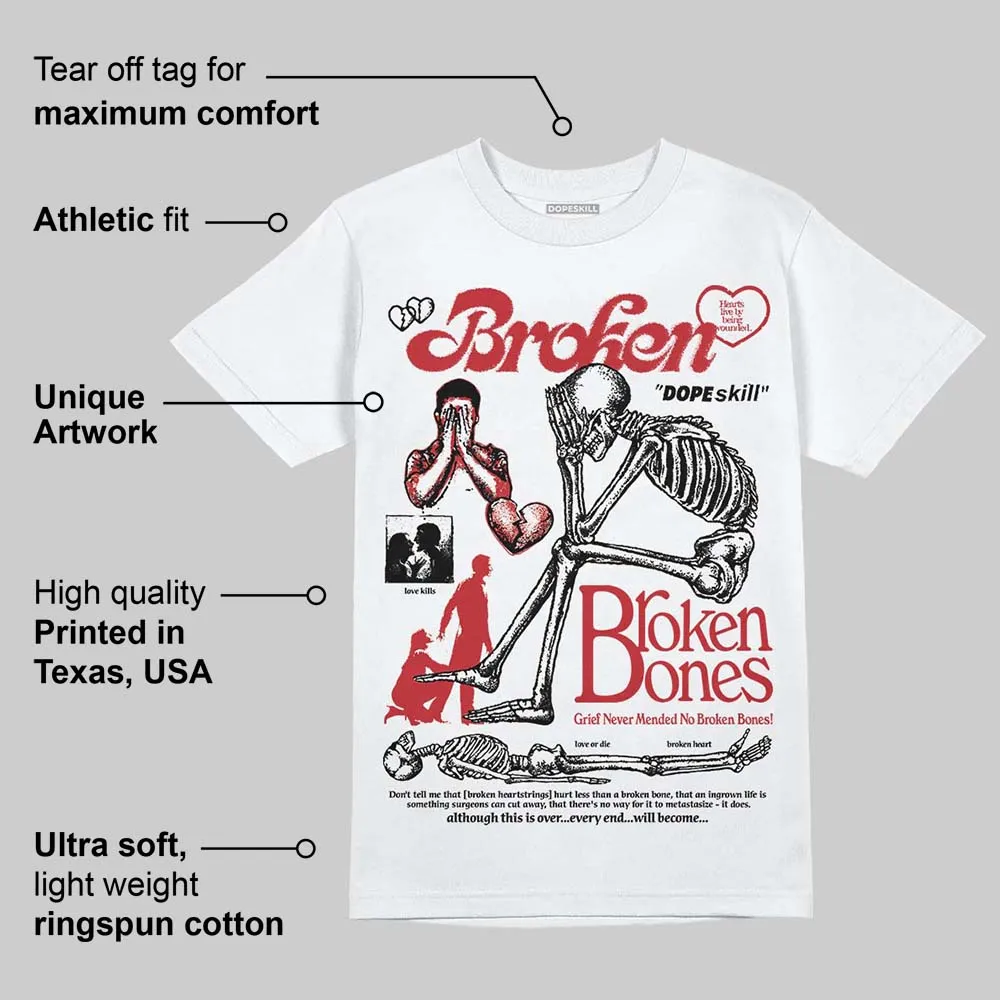 Fire Red “Black Tongue” 5s DopeSkill T-Shirt Broken Bones Graphic sold by DopeSkill product image thumbnail 3