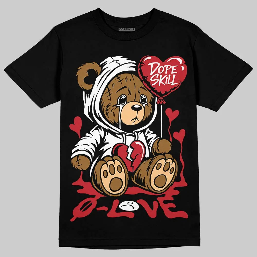 Fire Red “Black Tongue” 5s DopeSkill T-Shirt Broken Bear Graphic sold by DopeSkill product image thumbnail 2