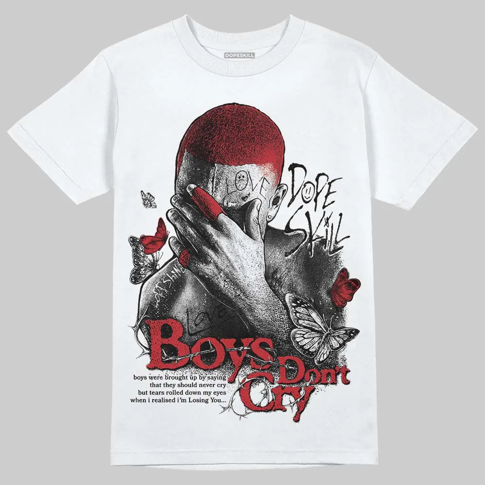 Fire Red “Black Tongue” 5s DopeSkill T-Shirt Boys Don't Cry Graphic sold by DopeSkill