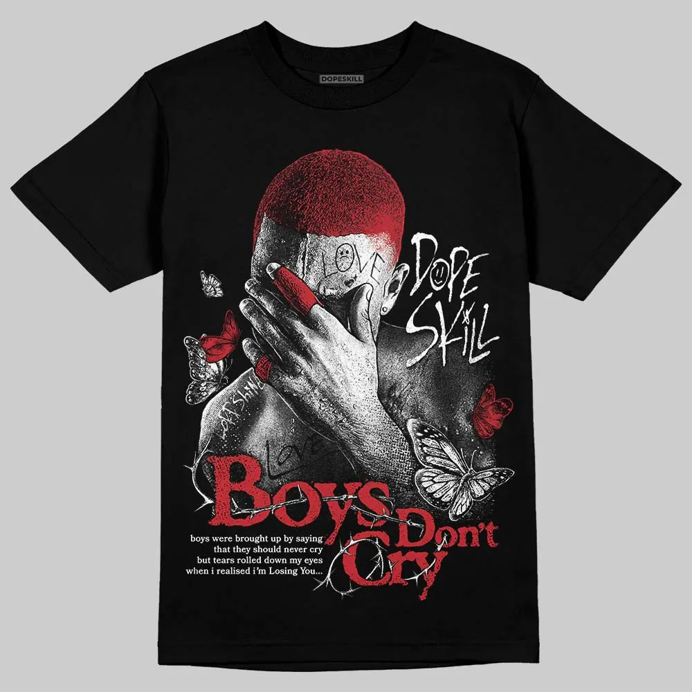 Fire Red “Black Tongue” 5s DopeSkill T-Shirt Boys Don't Cry Graphic sold by DopeSkill product image thumbnail 2