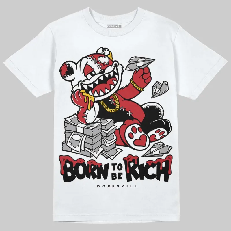 Fire Red “Black Tongue” 5s DopeSkill T-Shirt Born To Be Rich Graphic sold by DopeSkill