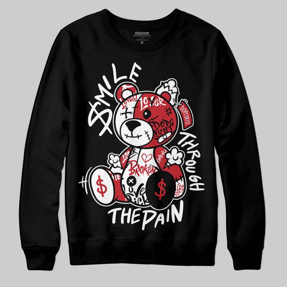 Fire Red “Black Tongue” 5s DopeSkill Sweatshirt Smile Through The Pain Graphic sold by DopeSkill product image thumbnail 2