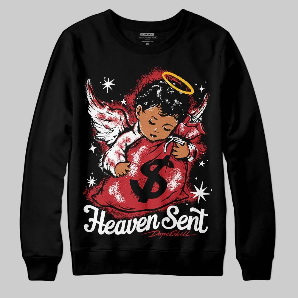 Fire Red “Black Tongue” 5s DopeSkill Sweatshirt Heaven Sent Graphic sold by DopeSkill product image thumbnail 2