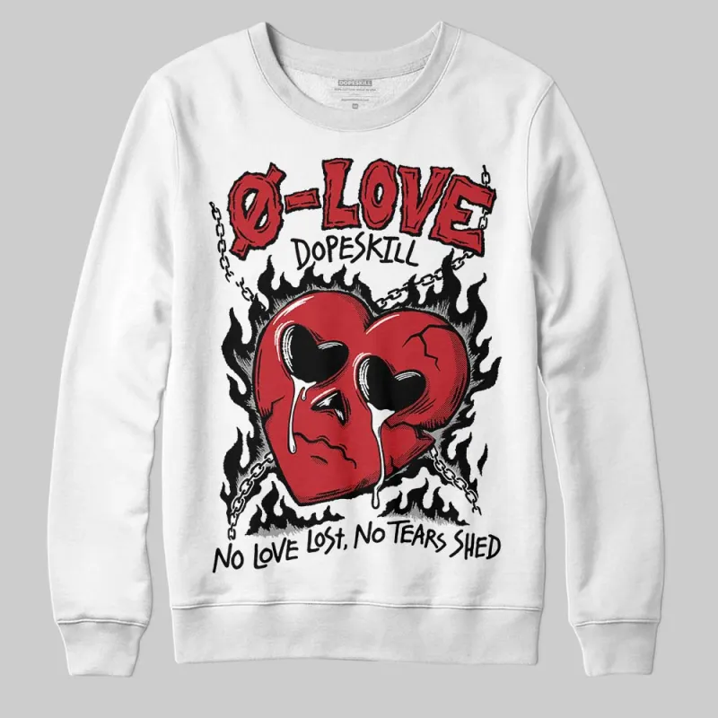 Fire Red “Black Tongue” 5s DopeSkill Sweatshirt Crying Heart Graphic sold by DopeSkill