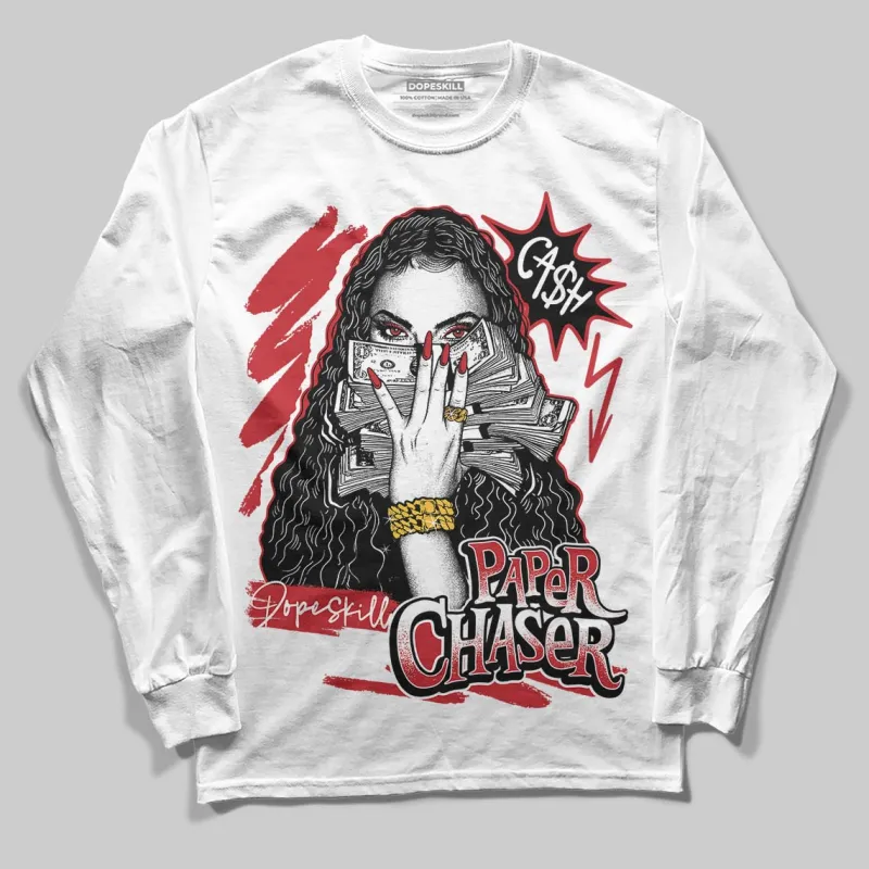 Fire Red “Black Tongue” 5s DopeSkill Long Sleeve T-Shirt NPC Graphic sold by DopeSkill