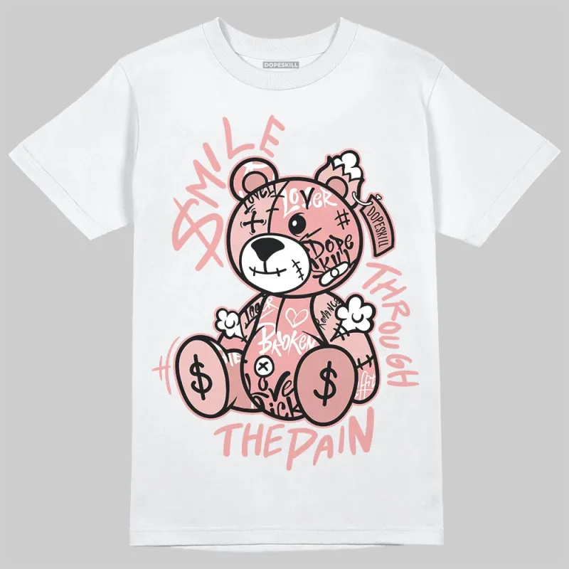 Dusty Rose 40s DopeSkill T-Shirt Smile Through The Pain Graphic sold by DopeSkill