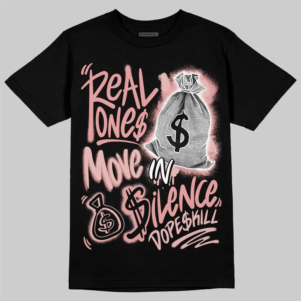Dusty Rose 40s DopeSkill T-Shirt Real Ones Move In Silence Graphic sold by DopeSkill product image thumbnail 2