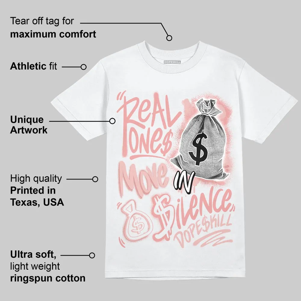 Dusty Rose 40s DopeSkill T-Shirt Real Ones Move In Silence Graphic sold by DopeSkill product image thumbnail 3