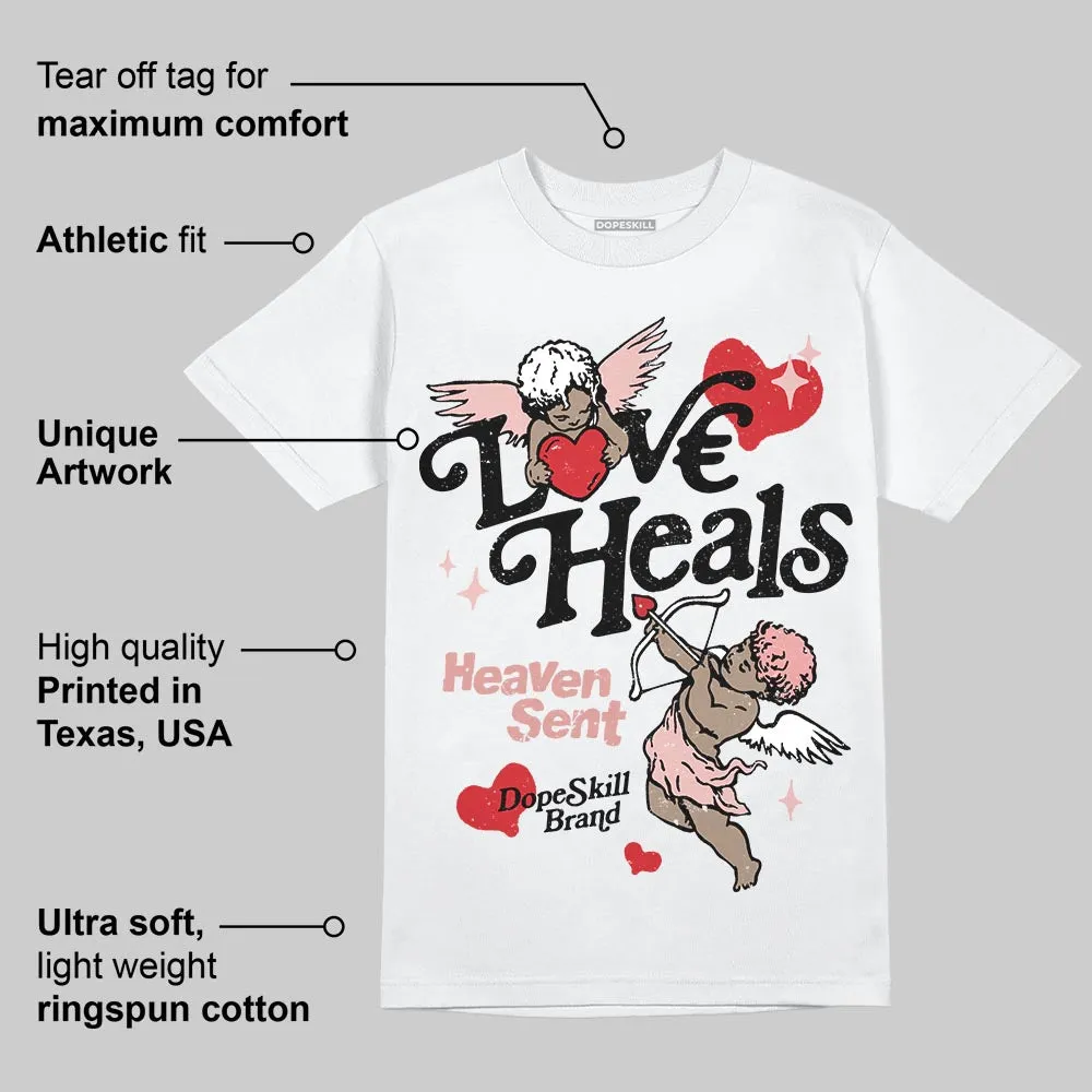 Dusty Rose 40s DopeSkill T-Shirt New Love Heals Graphic sold by DopeSkill product image thumbnail 3
