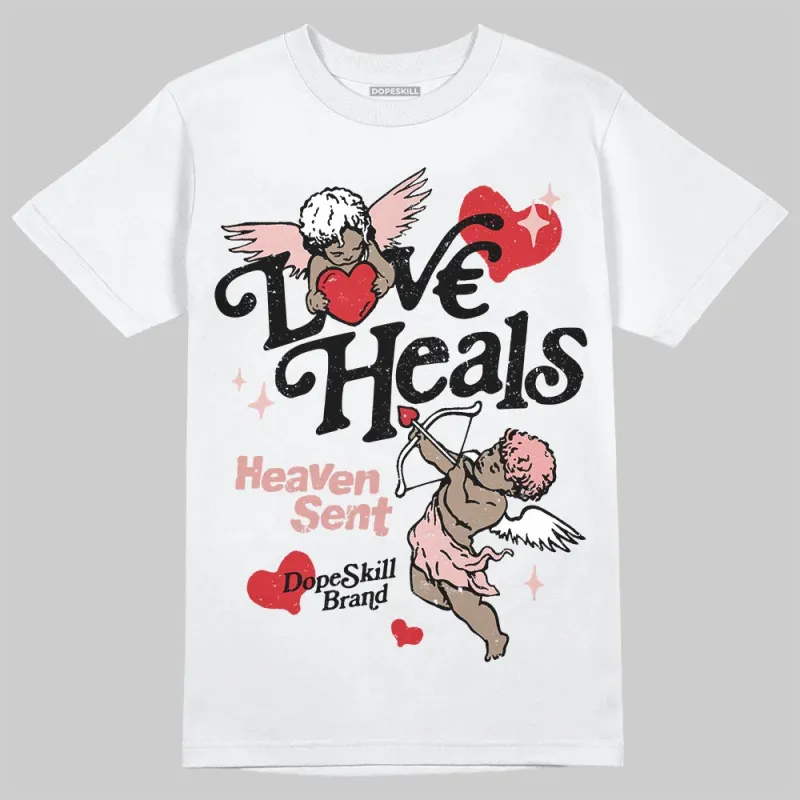 Dusty Rose 40s DopeSkill T-Shirt New Love Heals Graphic sold by DopeSkill