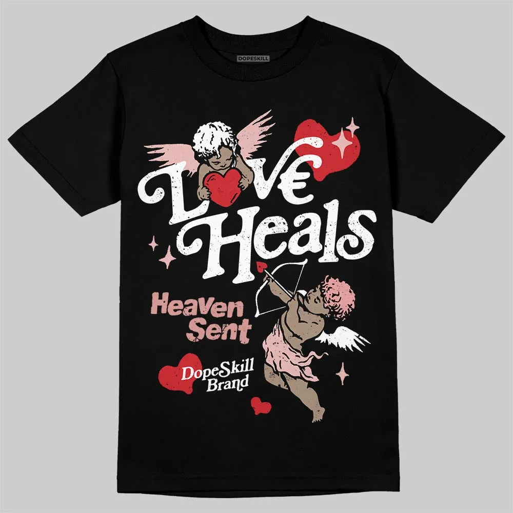 Dusty Rose 40s DopeSkill T-Shirt New Love Heals Graphic sold by DopeSkill product image thumbnail 2