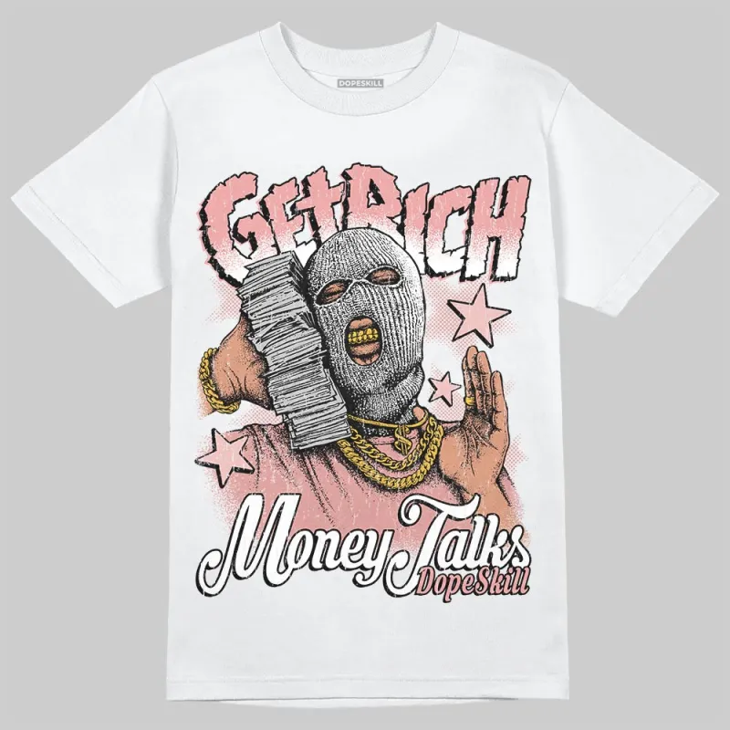 Dusty Rose 40s DopeSkill T-Shirt Get Rich Graphic sold by DopeSkill