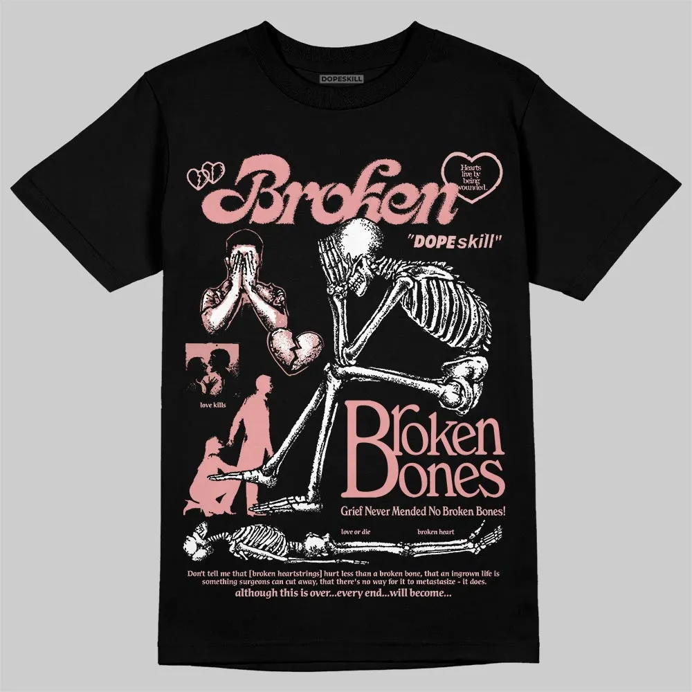 Dusty Rose 40s DopeSkill T-Shirt Broken Bones Graphic sold by DopeSkill product image thumbnail 2